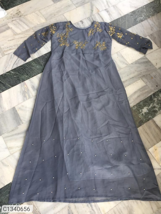 *Product Name:* New Embroidered Georgette Floor Length Kurti

*Details:*
Package Contain: Kurti 
Fab uploaded by Krishan on 3/9/2023