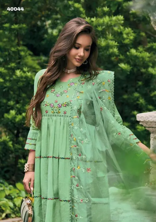 Exclusive Cotton Party Wear Suit uploaded by Vihu fashion on 3/9/2023