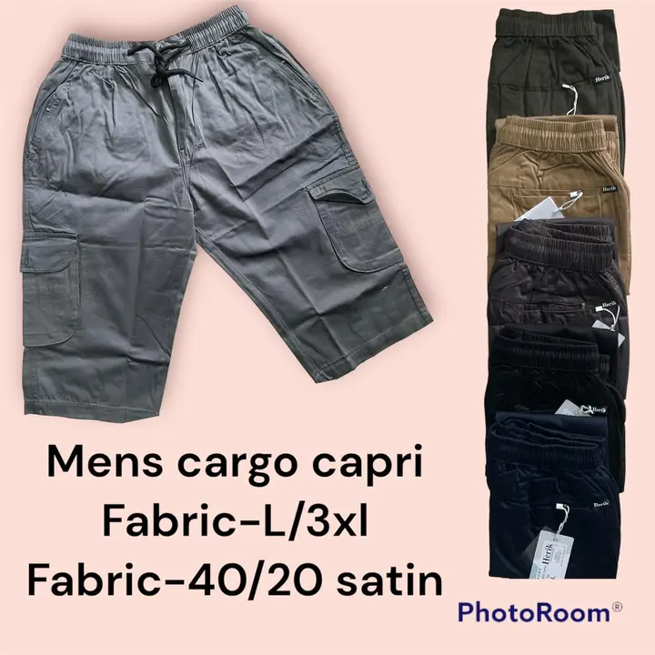 Mens cargo Capri  uploaded by Vijay garment on 3/9/2023