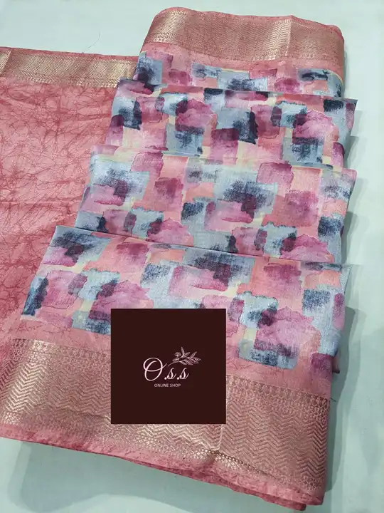 PINK PARTYWEAR DESIGNER SAREE uploaded by LIVA FAB on 3/9/2023