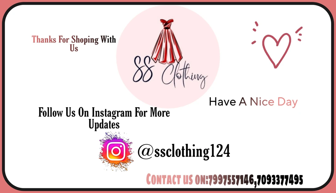 Visiting card store images of SSCLOTHING