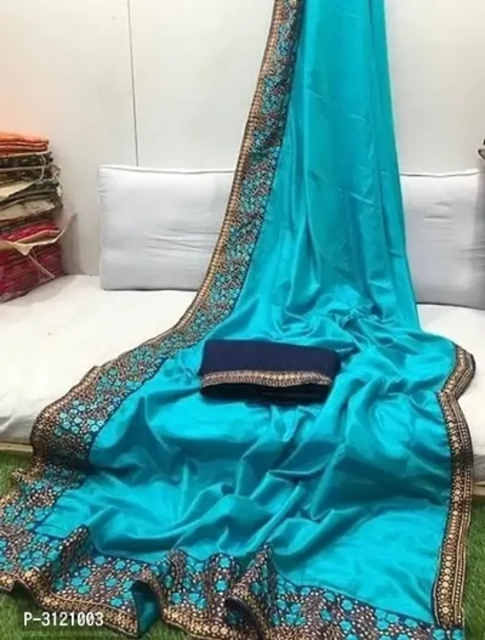 Art Silk Embroidered Saree With Blouse Piece

 Color:  Turquoise

 Fabric:  Art Silk

 Type:  Saree  uploaded by Digital marketing shop on 3/9/2023