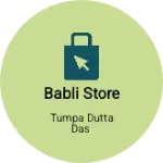 Business logo of Babli store