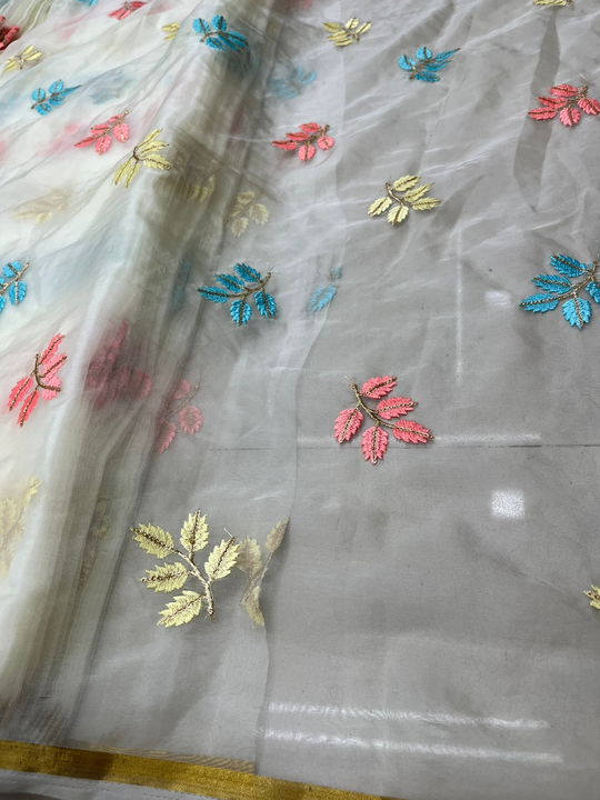 Organza embroidery  uploaded by Sahma fashion guru on 3/9/2023