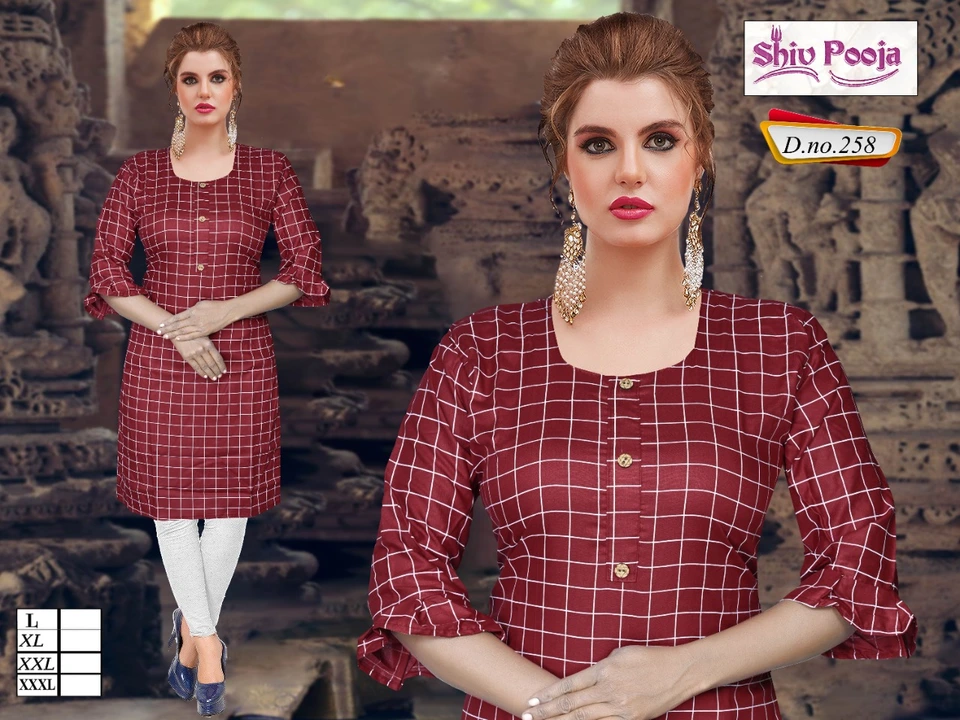 Reyon kurti  uploaded by Alisha Garments on 3/9/2023