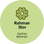 Business logo of Rahman stor