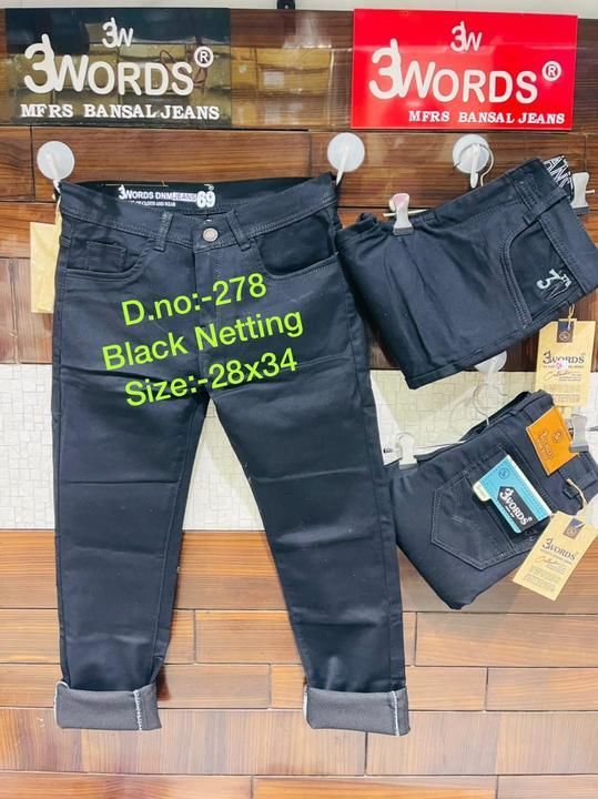 Product image with price: Rs. 330, ID: netting-jeans-black-size-28x34-3words-jeans-41931e47