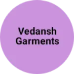 Business logo of Vedansh garments