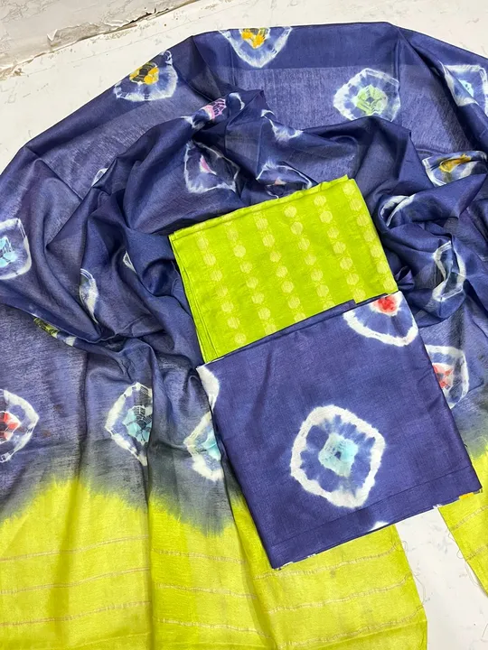 Katan silks shibori design suits  uploaded by M S handloom  on 3/9/2023
