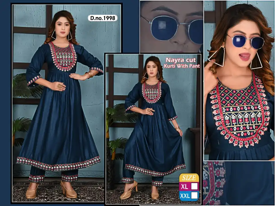 2 pcs 3 pcs Sets kurti with Pant sets xl xxl All readymate Items Mfg uploaded by Radha Creation , Maira sales for Readymade items on 3/9/2023