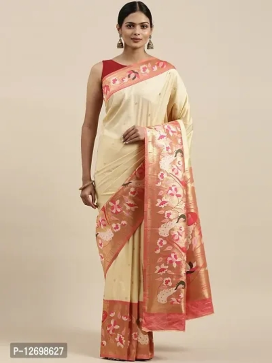 Pure Paithani Silk Sarees With Running Blouse uploaded by Shreeji New Fashion on 3/9/2023