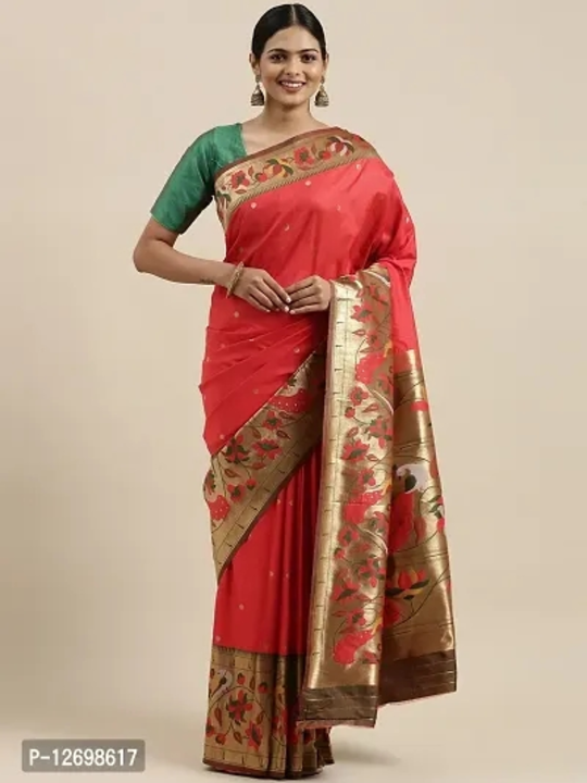 Pure Paithani Silk Sarees With Running Blouse uploaded by Shreeji New Fashion on 3/9/2023
