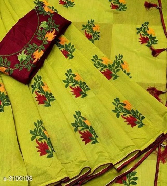Trendy Kora Cotton Embroidery Sarees

 uploaded by Akash Agrahari on 2/25/2021