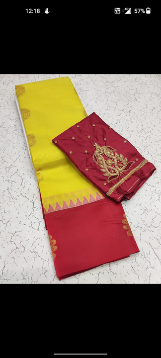 Combo set Saree with blouse  uploaded by Prati's collection on 3/9/2023