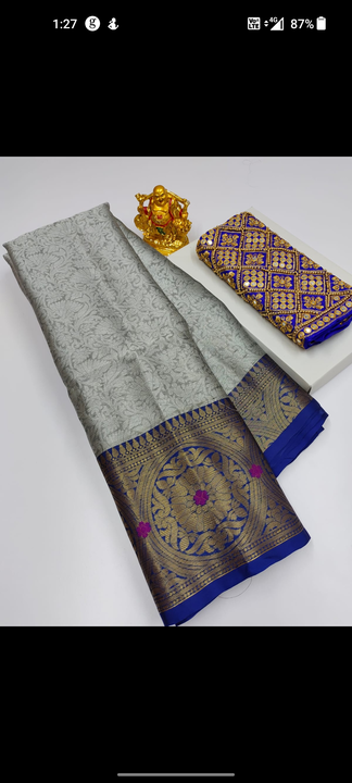Combo set saree with blouse  uploaded by Prati's collection on 3/9/2023