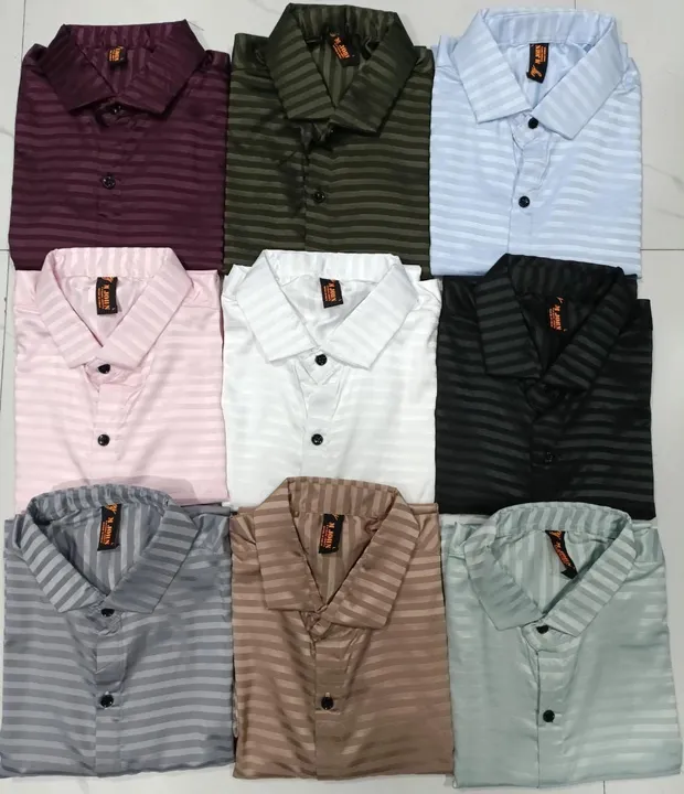 Satin. Plan.  Digin shirt  size. MLXL.  uploaded by Usman garment.  on 3/10/2023