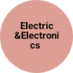 Business logo of Electric &electronics