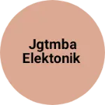 Business logo of Jgtmba elektonik