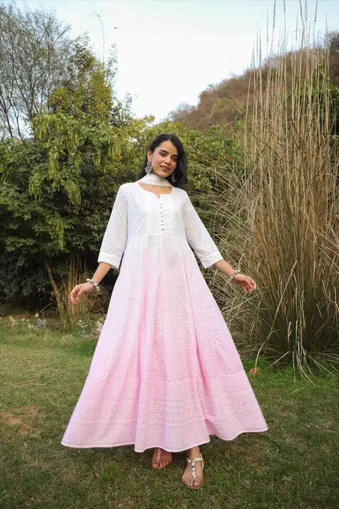 Pink Cotton Chikankari Ombre Anarkali Ethnic Dress With Tie & Dye Chiffon Dupatta

 uploaded by business on 3/10/2023