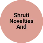 Business logo of Shruti novelties and stationary