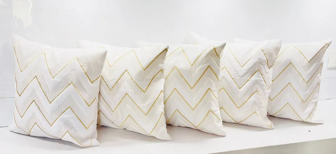 Zig zag cushion covers pack of 5pcs  uploaded by TULSI ONLINE on 3/10/2023