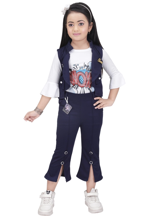 Girls party kids capri top  uploaded by Get Styled on 3/10/2023