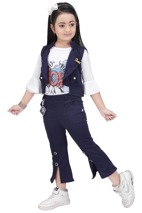 Girls party kids capri top  uploaded by Get Styled on 5/12/2024