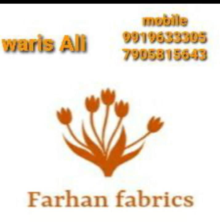 Visiting card store images of Farhan fabrics