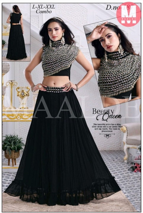 Attractive party wear Georgette fabric crop top  uploaded by Ashokawholesellarfashionstore on 3/10/2023