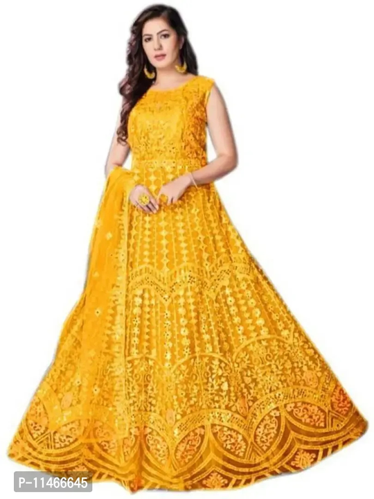 Stylish Fancy Net Anarkali Ethnic Gowns For Women uploaded by wholsale market on 3/10/2023