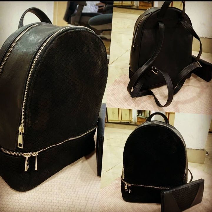Genuine leather backpack ladies uploaded by Prathamtrends on 2/25/2021
