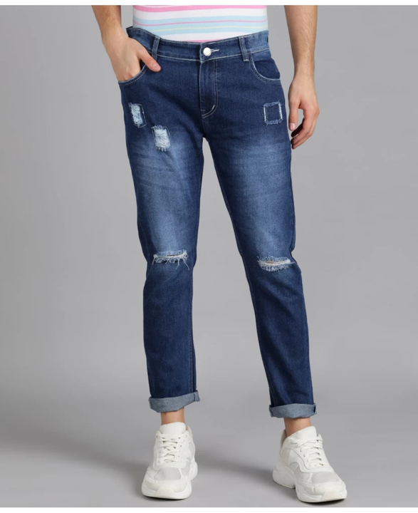 Blue kneecut jeans uploaded by Sara Enterprises on 3/10/2023