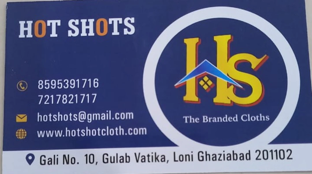 Visiting card store images of Hotshot