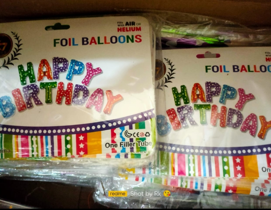 Happy Birthday Foil Balloon  uploaded by Rk Celebration Party Shop on 3/10/2023