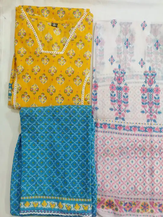 Cotton Cambric kurta pant set uploaded by Ach Kurtis on 3/10/2023