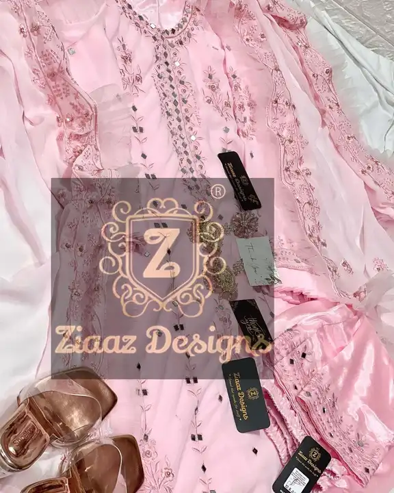 Ziaaz Designs Baby Pink Mirror Collection  uploaded by Dresstination on 3/10/2023