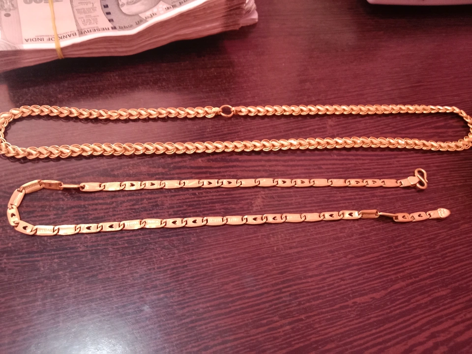 Gold chain 24ct kDM Hallmark (40.300gm) uploaded by business on 3/10/2023
