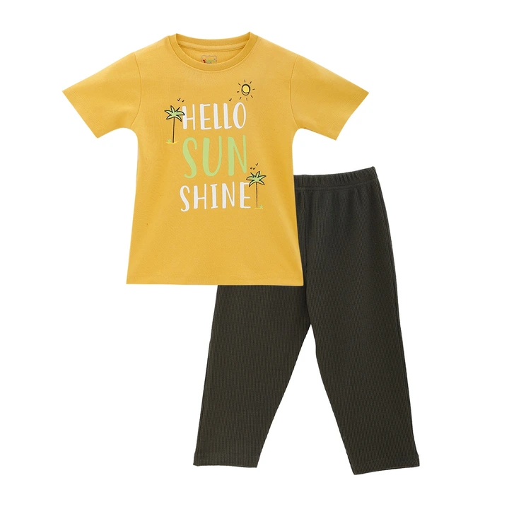 Boys interlock T-shirt and waffle pant uploaded by Baby's Pride Creation on 3/10/2023