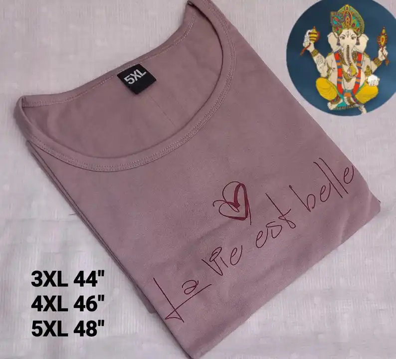 Plus size t shirts women 3XL 4XL 5XL  uploaded by Krisha fashion on 3/10/2023