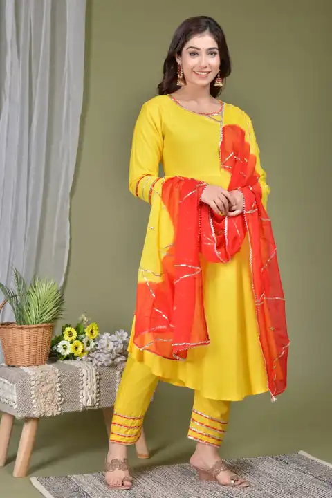 Kurti pant with dupatta  uploaded by Jaipur kurties on 3/10/2023