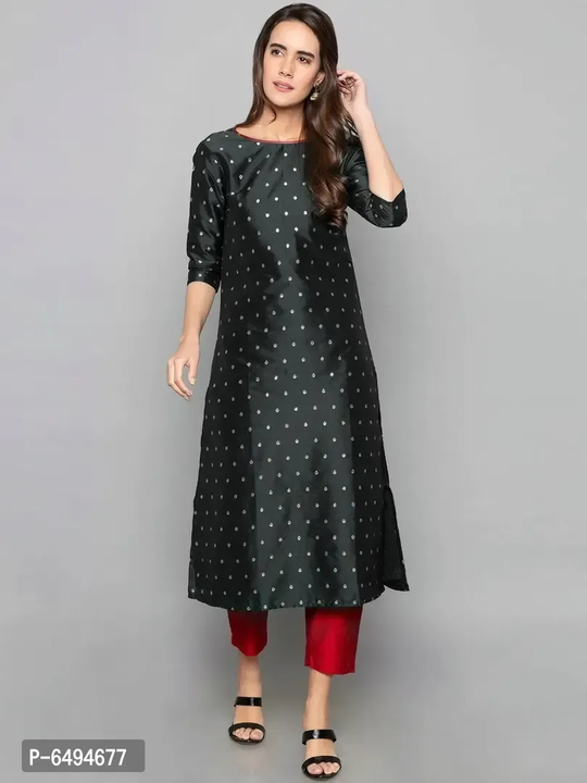 Stylish Banarasi Silk Green Jacquard Weave Un-Stitched Kurta Fabric For Women uploaded by SHOP MARKETIFY on 3/10/2023