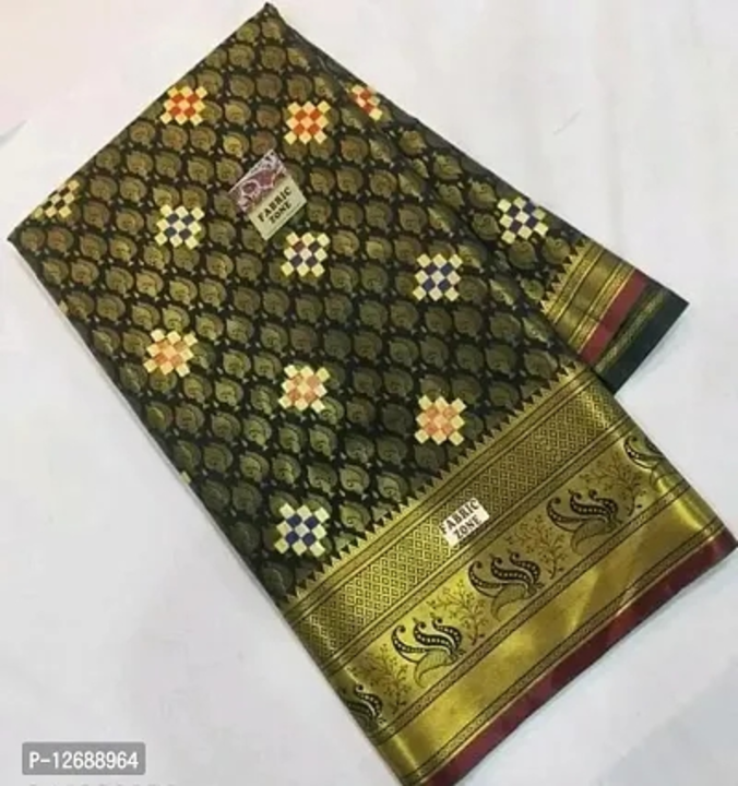 Kanjivaram Brocade Pattu Silk Sarees with Blouse Piece uploaded by Shreeji New Fashion on 3/10/2023