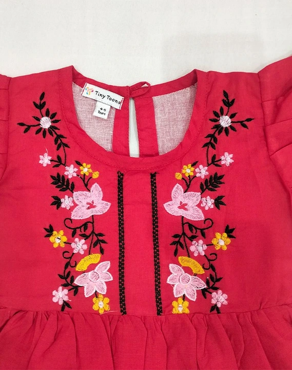 Kids embroidery frock  uploaded by Anami exim Pvt Ltd on 3/10/2023