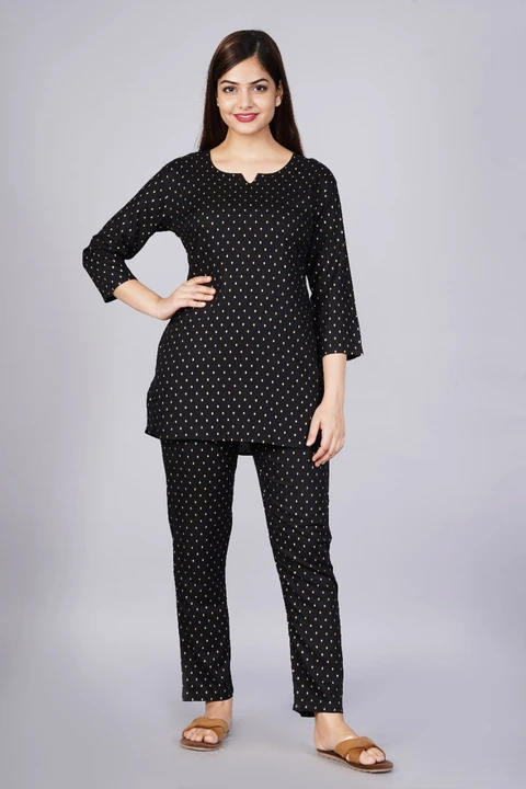 Women Printed Night Suit uploaded by Laila fashion on 3/4/2024