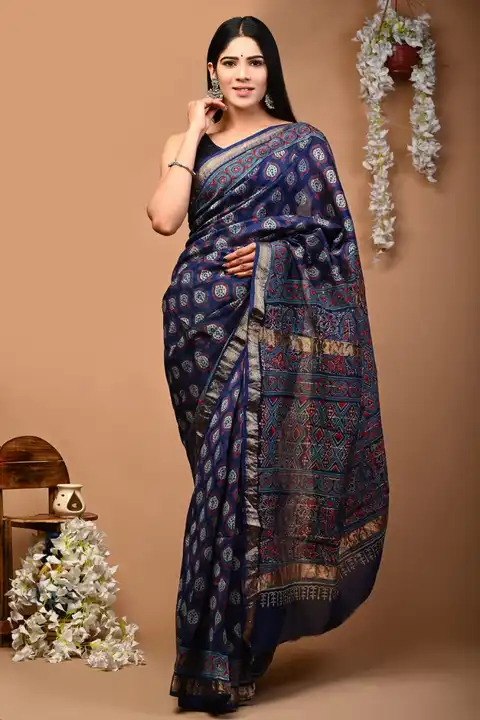 Maheshwari silk saree  uploaded by Inbox Handicrafts on 3/10/2023