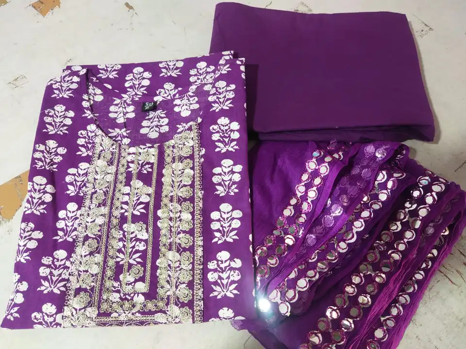 Woman Embroidery kurta pant dupatta set  uploaded by Karagwals fab on 3/10/2023