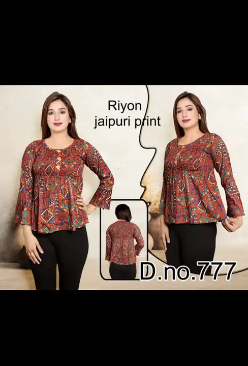 Jaypuri top uploaded by Raza garments  on 3/10/2023