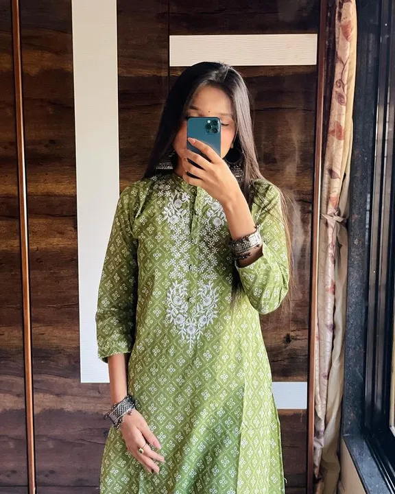 Best kurti Pant with print and Embroidery  uploaded by TNC & MS on 3/11/2023