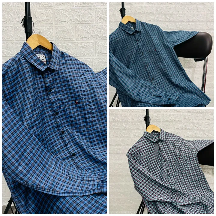 *MENS TWILL CHECKS SHIRT HEAVY COTTON**SIZE. M. L. XL. XXL* *INCH. 40. 42. 44. 46**ARTICALS. 5  uploaded by Rs fashion on 3/11/2023
