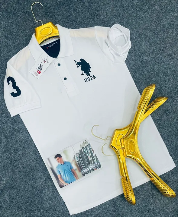 BRAND: US POLO
*EMBROIDERY ON FRONT AND ON ARM*
*WITH CHAND AND CHALK*
MATCHING US POLO BUTTON 
GSM: uploaded by Puri enterprises on 3/11/2023